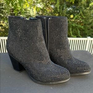 Black Studded Ankle Boots